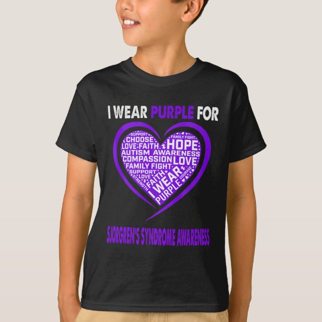 Camiseta Eu Visto Roxo Por Anemia De Células Falsiformes (Frente)