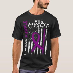 Camiseta Eu Visto Roxo Por Mim Mesmo Câncer de pâncreas Na