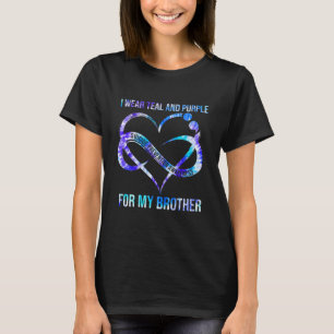 Camiseta Eu Visto Roxo Teal Para Prevenção Suicida Irmão