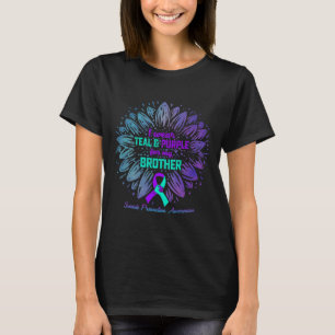 Camiseta Eu Visto Roxo Teal Para Prevenção Suicida Irmão