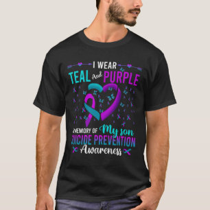 Camiseta Eu Visto Roxo Teto Para O Meu Filho Prevenção Suic