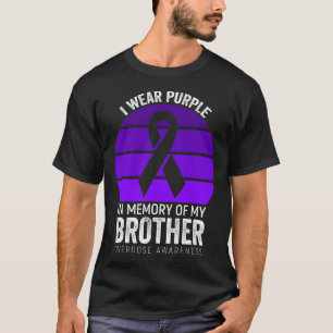 Camiseta Eu Visto Sobredosagem Roxa Sensibilização Fita Rox