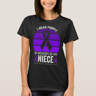 Camiseta Eu Visto Sobredosagem Roxa Sensibilização Roxa Fit