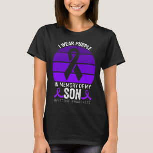 Camiseta Eu Visto Sobredosagem Roxa Sensibilização Roxo Fit