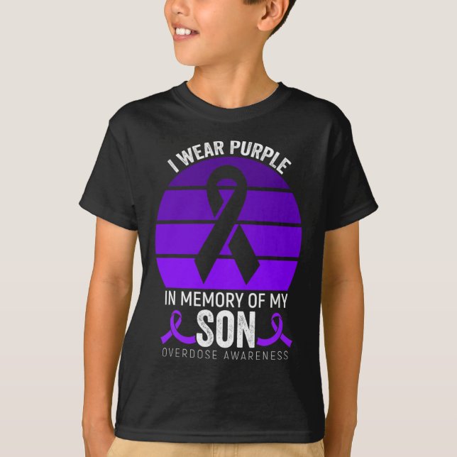 Camiseta Eu Visto Sobredosagem Roxa Sensibilização Roxo Fit (Frente)