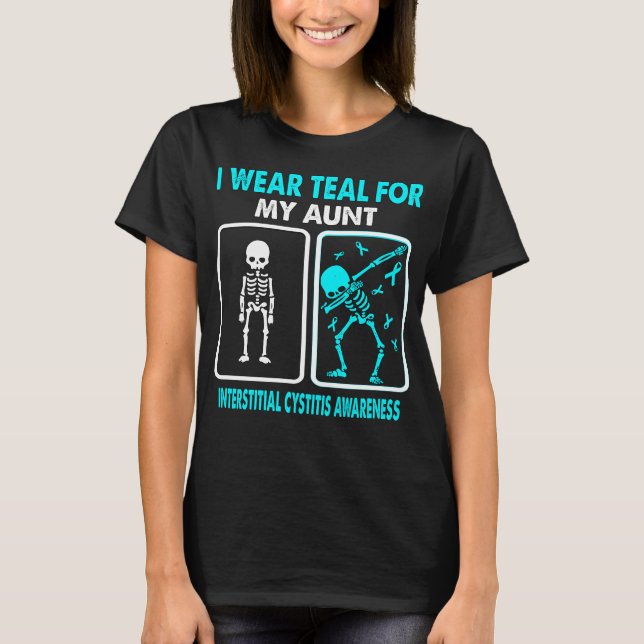 Camiseta Eu Visto Teal Para A Minha Tia... (Frente)