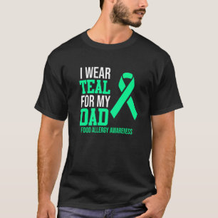 Camiseta Eu Visto Teal Para A Sensibilização Para A Alergia
