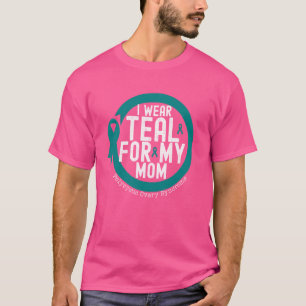 Camiseta Eu Visto Teal Para Minha Mãe Perturbação De Ansied