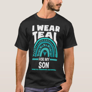 Camiseta Eu Visto Teal Para O Meu Filho Sindroma Tutelar Se