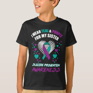 Camiseta Eu Visto Tealandrople Para A Minha Irmã Prevenir O