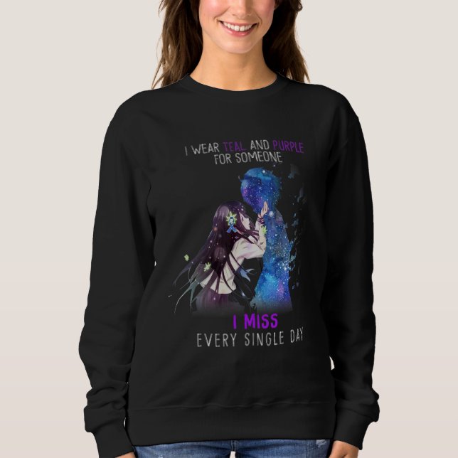 Camiseta Eu Visto Teto E Roxo Para Alguém Que Eu Sinto Falt (Frente)