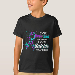 Camiseta Eu Visto Teto Roxo Para Alguém Que Eu Amo Suicídio