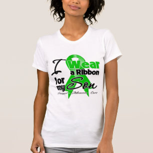 Camiseta Eu visto uma fita verde para meu filho