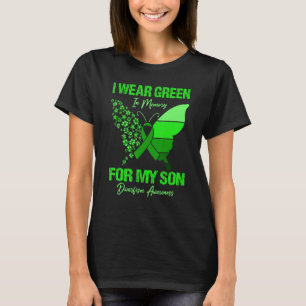 Camiseta Eu Visto Verde Em Memória Para O Meu Filho Nwarene