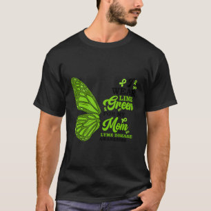 Camiseta Eu Visto Verde limão Para A Minha Mãe Doença De Ly