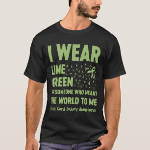 Camiseta Eu Visto Verde limão Para Alguém Que Queira Dizer