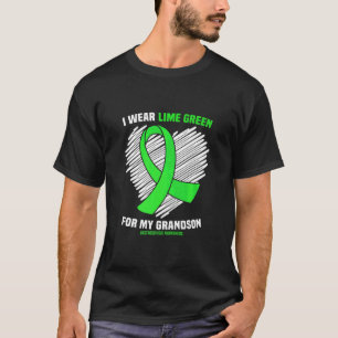 Camiseta Eu Visto Verde limão Para Meu Avô Gastroschisis Aw
