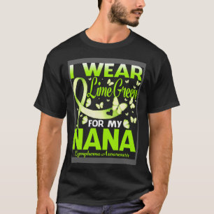 Camiseta Eu Visto Verde limão Para Minha Consciência Do Lin