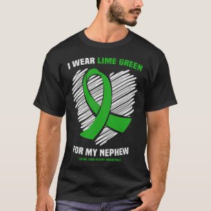Camiseta Eu Visto Verde limão Para Minha Lesão Na Medula Es