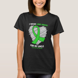 Camiseta Eu Visto Verde limão Para O Meu Tio Danos Na Medul