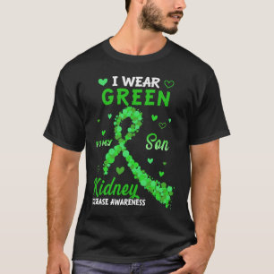 Camiseta Eu Visto Verde Para A Consciência Da Doença Dos Ri