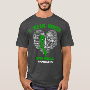 Camiseta Eu Visto Verde Para A Consciência Da Doença Hepáti