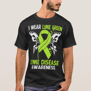 Camiseta Eu Visto Verde Para A Consciência Da Doença LYME