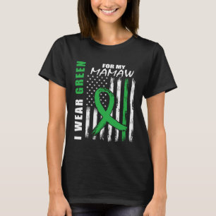 Camiseta Eu Visto Verde Para A Consciência Da Doença Renal