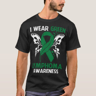 Camiseta Eu Visto Verde Para A Consciência Da LYMPHOMA