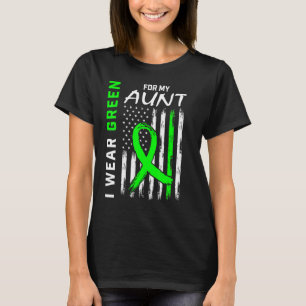 Camiseta Eu Visto Verde Para A Consciência Da Minha Tia Rim