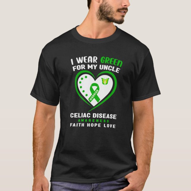 Camiseta Eu Visto Verde Para A Consciência Do Meu Tio Celia (Frente)