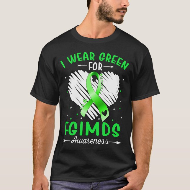 Camiseta Eu Visto Verde Para A Consciência FGIMDS (Frente)