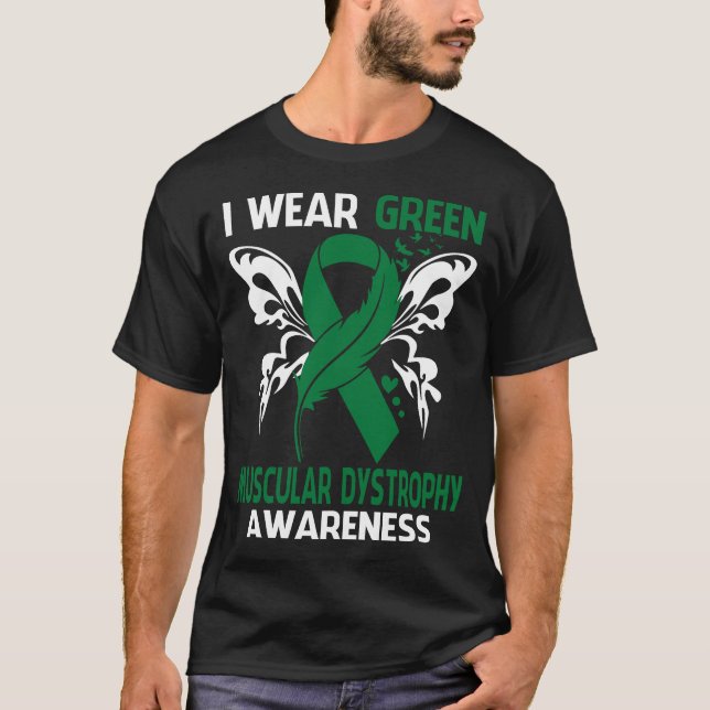 Camiseta Eu Visto Verde Para A Consciência MUSCULAR DYSTROP (Frente)