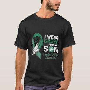 Camiseta Eu visto verde para a consciência paralela cerebra