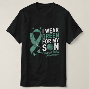 Camiseta Eu visto verde para a consciência paralela cerebra