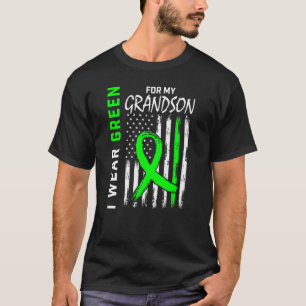 Camiseta Eu Visto Verde Para A Doença De Rim Do Meu Avô.
