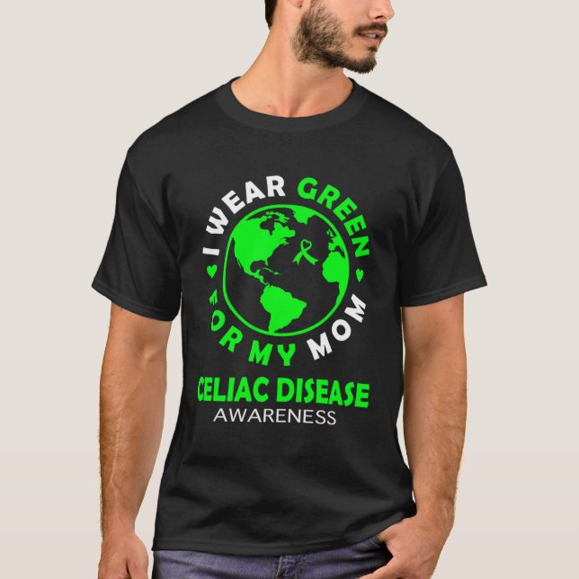 Camiseta Eu visto VERDE para a minha consciência da doença  (Frente)