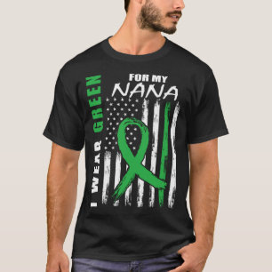 Camiseta Eu Visto Verde Para A Minha Consciência Da Doença 