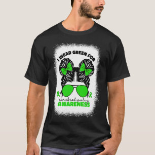 Camiseta Eu Visto Verde Para A Paralisia Cerebral Para Cria