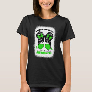 Camiseta Eu Visto Verde Para A Paralisia Cerebral Para Cria