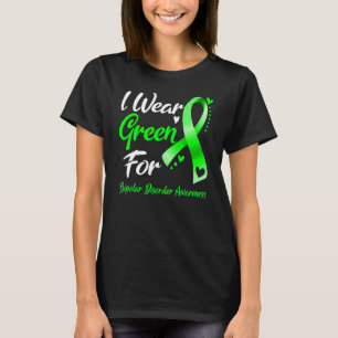 Camiseta Eu Visto Verde Para Fita De Consciência Da Perturb