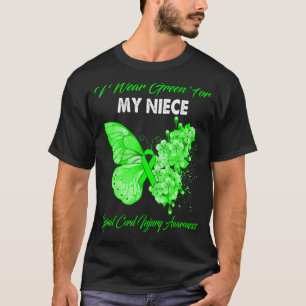 Camiseta Eu Visto Verde Para Meu Próprio Ferimento Da Medul