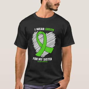 Camiseta Eu Visto Verde Para Minha Consciência Da Escoliose