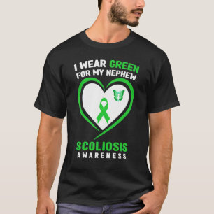 Camiseta Eu Visto Verde Para Minha Consciência Da Escoliose