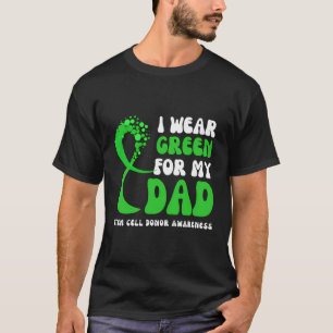 Camiseta Eu Visto Verde Para Minha Consciência De Dadores D