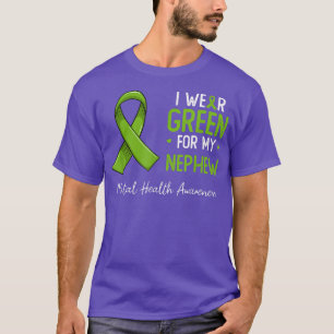 Camiseta Eu visto verde para minha consciência mental do so