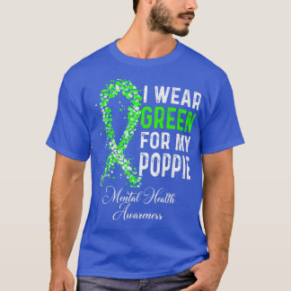 Camiseta Eu Visto Verde Para Minha Consciência Mental Poppi