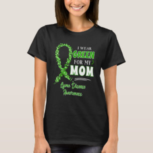 Camiseta Eu Visto Verde Para Minha Mãe Doença De Lyme De Fi