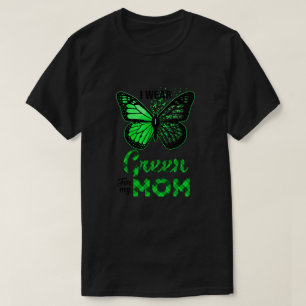 Camiseta Eu Visto Verde Para Minha Mãe Doença De Rim De B