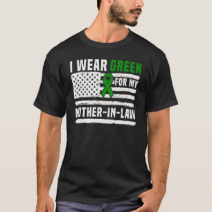 Camiseta Eu Visto Verde Para Minha Mãe Em Direito Saúde Men